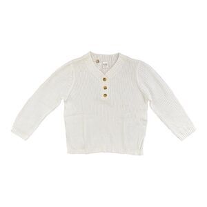 Blair Henley Sweater Knit Shaker Stitch Winter White Women’s Size XL